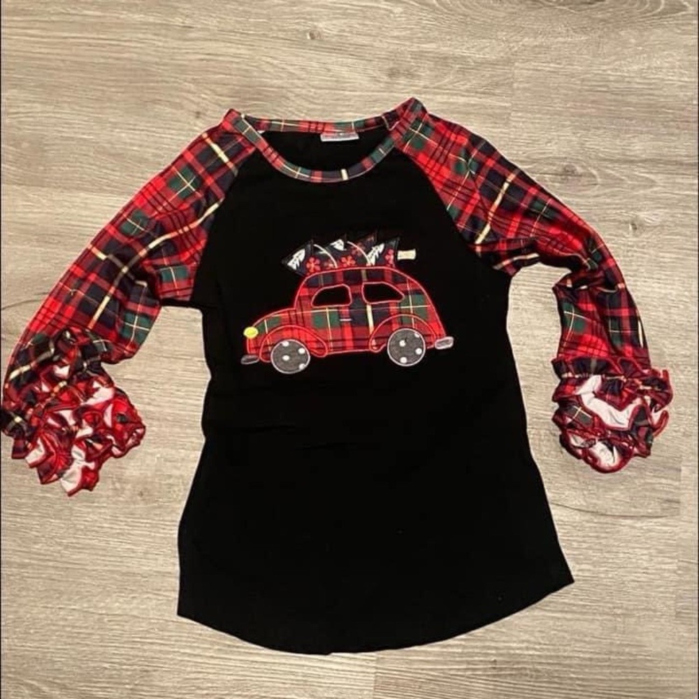 Plaid Christmas Car Top